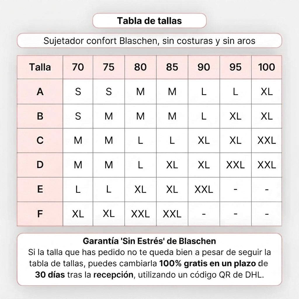 Sujetador Blaschen Sin Costuras ni Aros – Comodidad Total