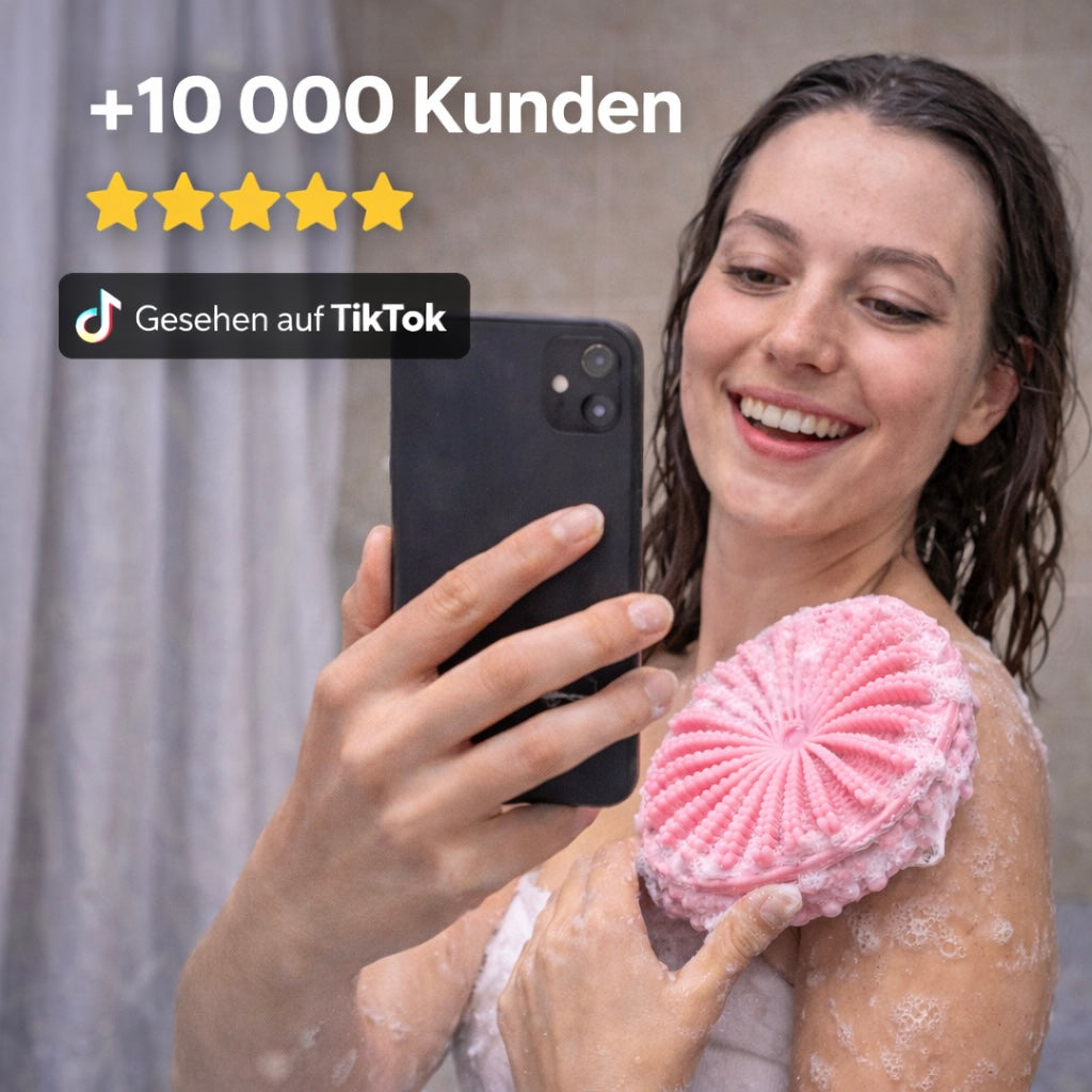 BLÄSCHEN™ – Hygienische Silikon-Duschbürste