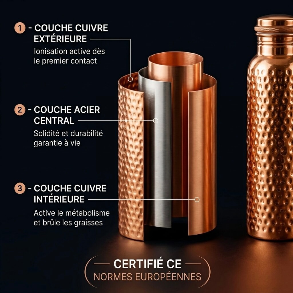 Gourde en Cuivre Blaschen™ — Brûle les Graisses & Booste le Métabolisme Naturellement