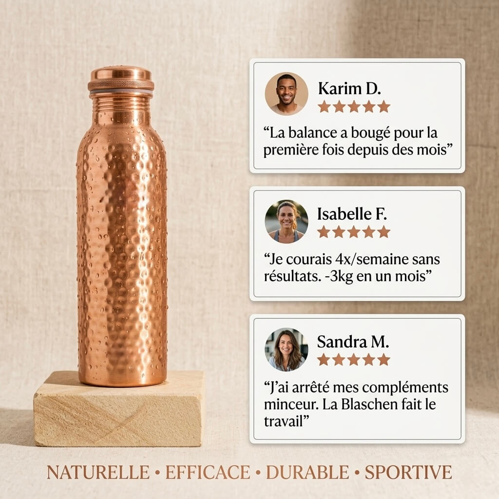 Gourde en Cuivre Blaschen™ — Brûle les Graisses & Booste le Métabolisme Naturellement