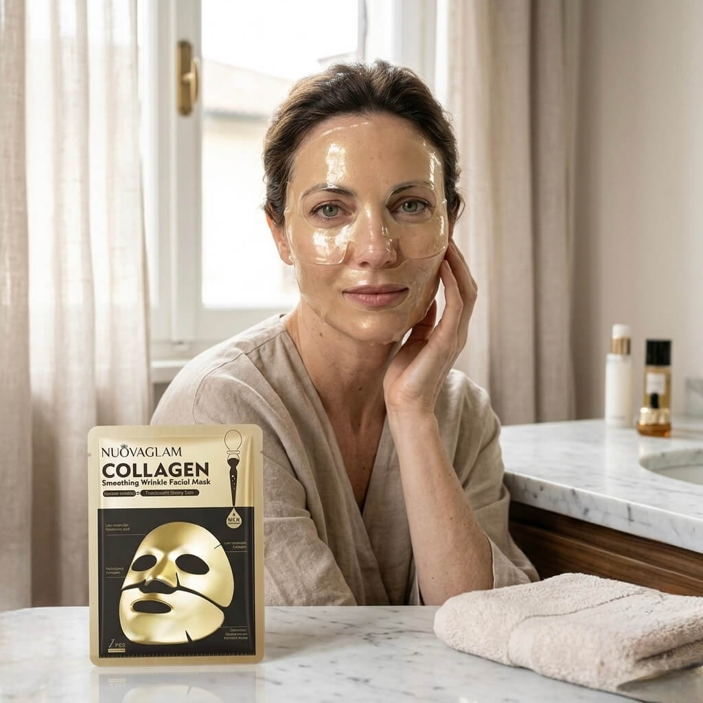 NuovaGlam™ - Masque hydrogel au collagène doré